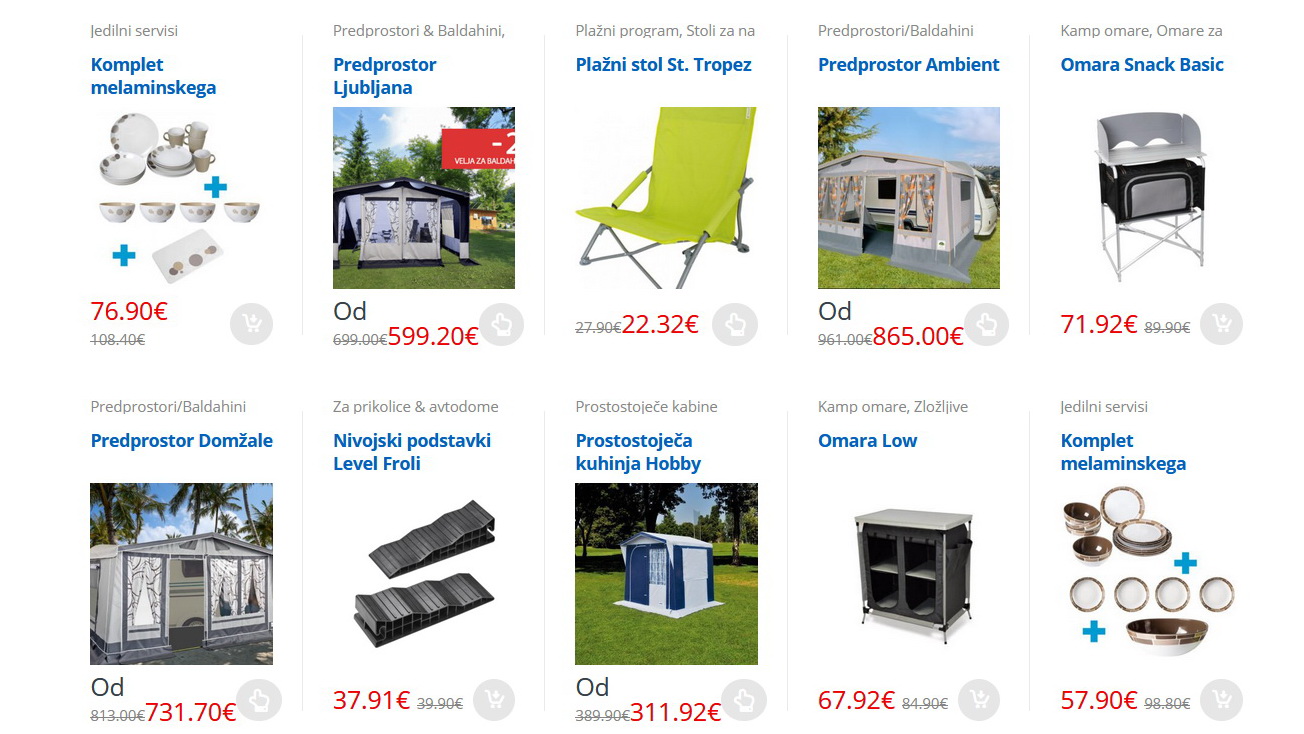 Camping Orehek - prenovljena trgovina in popravljalnica šotorov