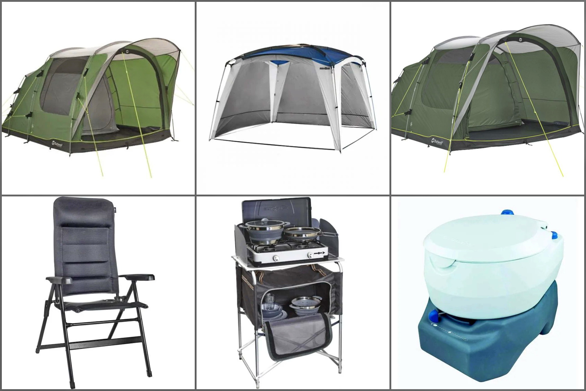V Merkur po kamping opremo za lepe počitnice s šotorom, prikolico ali  avtodomom