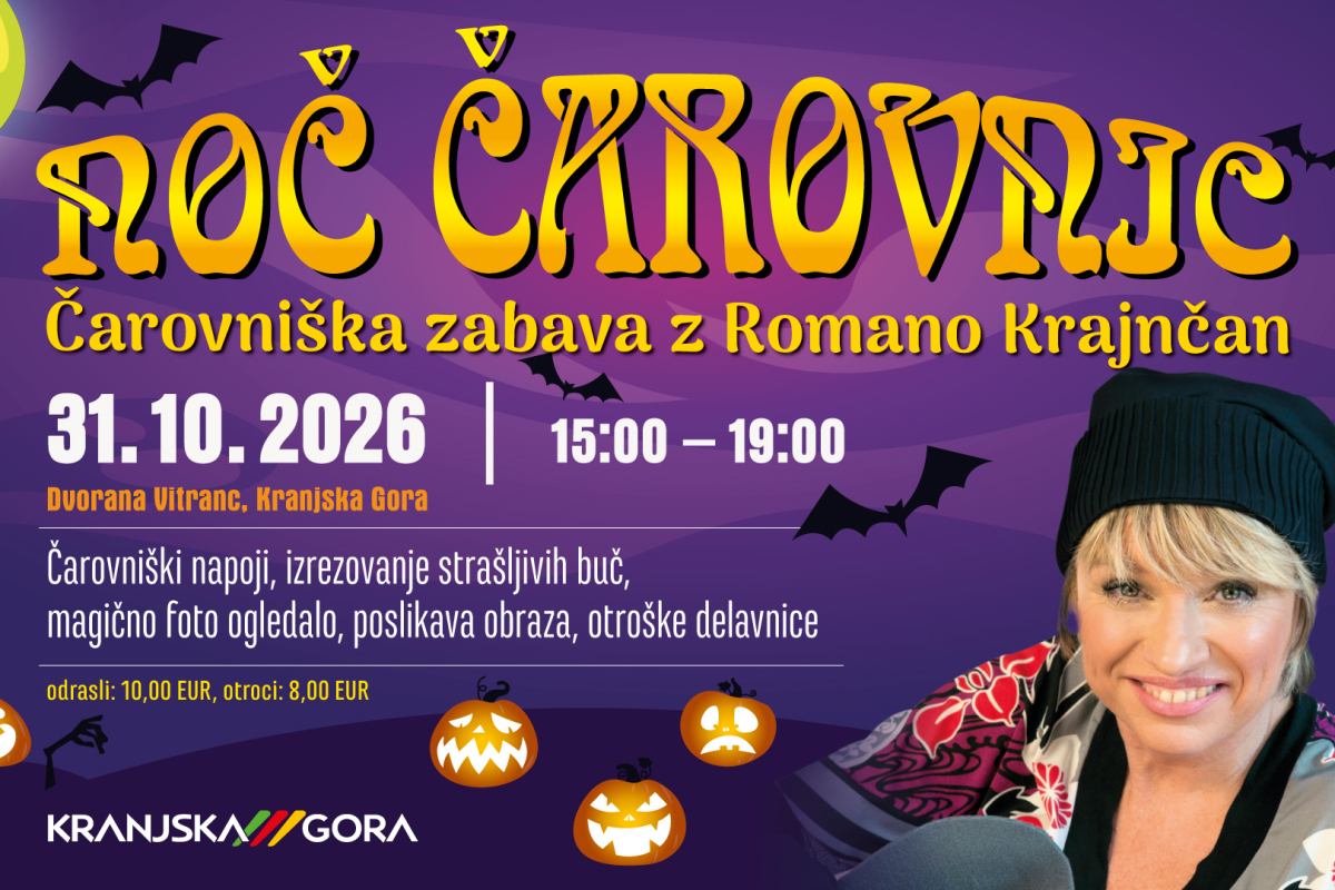 Kranjska Gora s pestrim programom vabi na krompirjeve počitnice in čarovniško zabavo