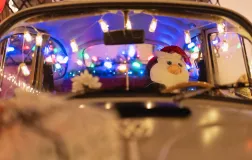 Božični zbor starodobnih vozil - Škofja Loka, foto: Blaž Lenček