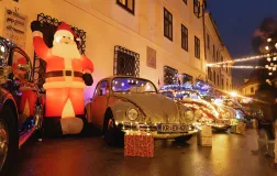 Božični zbor starodobnih vozil - Škofja Loka, foto: Blaž Lenček