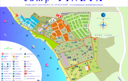 zemljevid kampa Pineta Fažana
