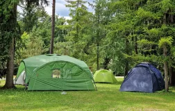 kampiranje v kampu Šobec- Slovenija