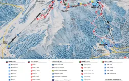 Sella Nevea ski map