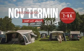 10. Camp-let vikend šotorskih prikolic bo potekal v kampu Velenje - 7. do 9. junij 2024