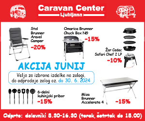 Caravan center Ljubljana - akcija junij 2024