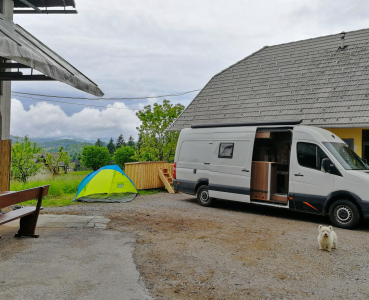 camper stop Laze Cerkno