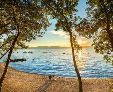 Camping Njivice Beach Sunset jpg 