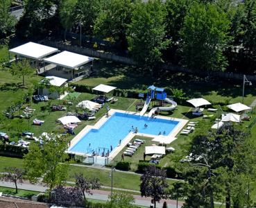 campsite parco delle piscine view from above 