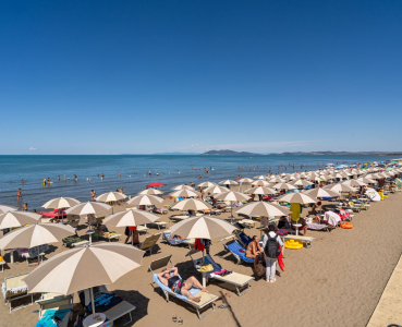 Orbetello Family Camping Village Beach Overview II 