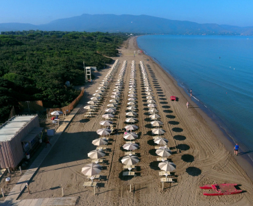 Orbetello Family Camping Village Beach Overview 