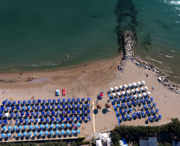 Stork Family Camping Village Beach overview 