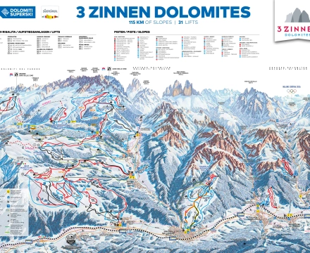 Ski resort Drei Zinnen 2025