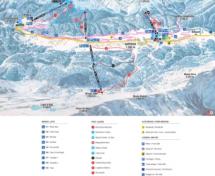 Sappada ski map 