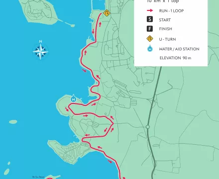 Plava Laguna Poreč - polmaraton - trasa 2024