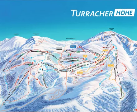 Turracher Höhe zemljevid smučišča