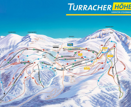 Zemljevid - Smučišče Turracher Höhe