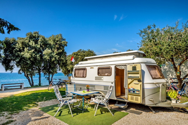 Winter camping and rental of mobile homes in Vrsar, Croatian Istria