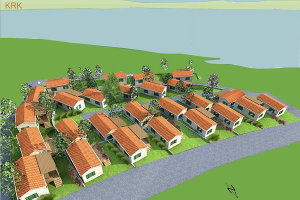 Nakup mobilne hišice v kampu Selce - 3D slike naselja