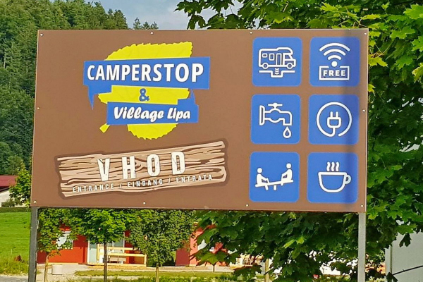 New camperstop and mobile homes in Ljubljana's outskirts