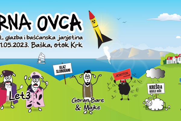 Baška vabi na otok Krk na festival Črna ovca – 19. do 21. maj
