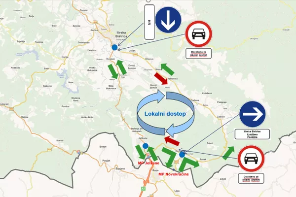 Spremenjen prometni režim Ilirska Bistrica - Novokračine