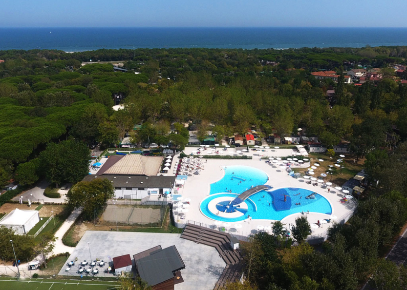 Adriano Family Camping Village Beach panoramic view campsite 