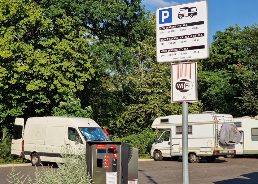 camper stop Bled - Slovenia