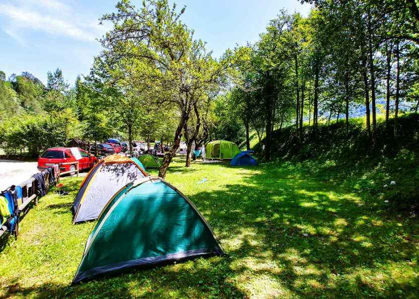 kamp Prijon Čezsoča Bovec