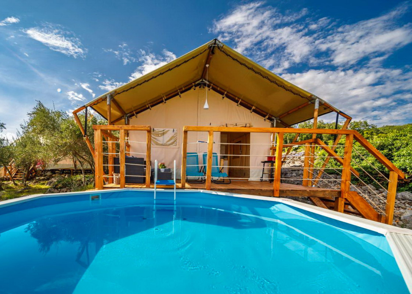Krk Glamping Village- najem glamping šotora