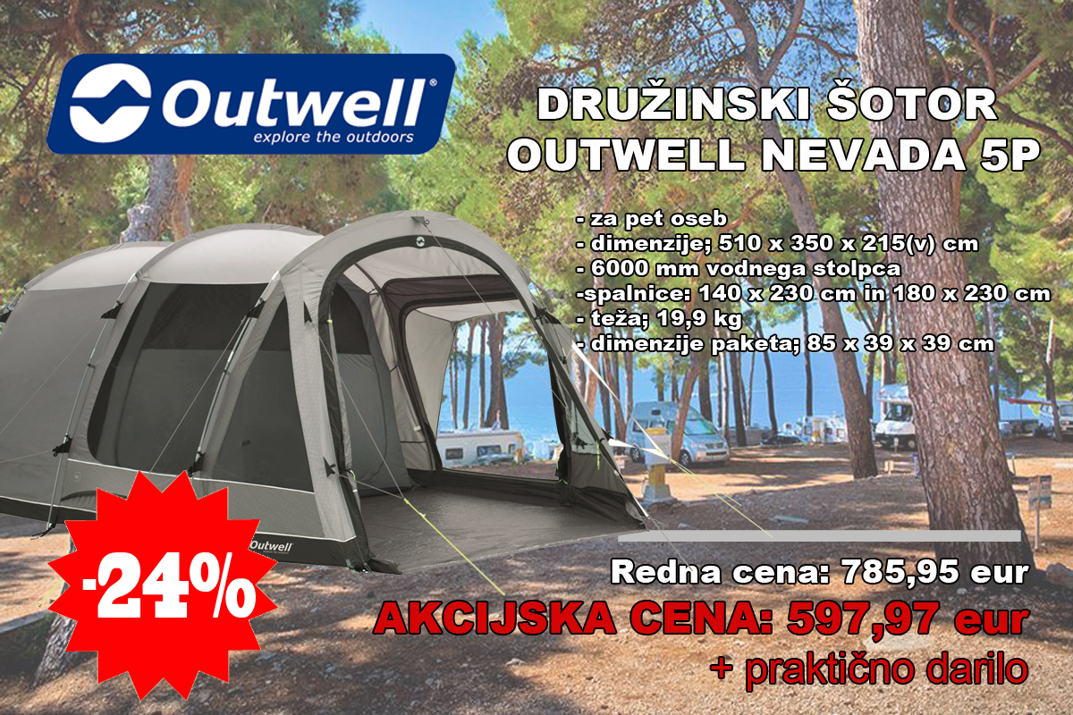 Mixi Caravaning je podaril kamping opremo in šotor Outwell - Avtokampi.si