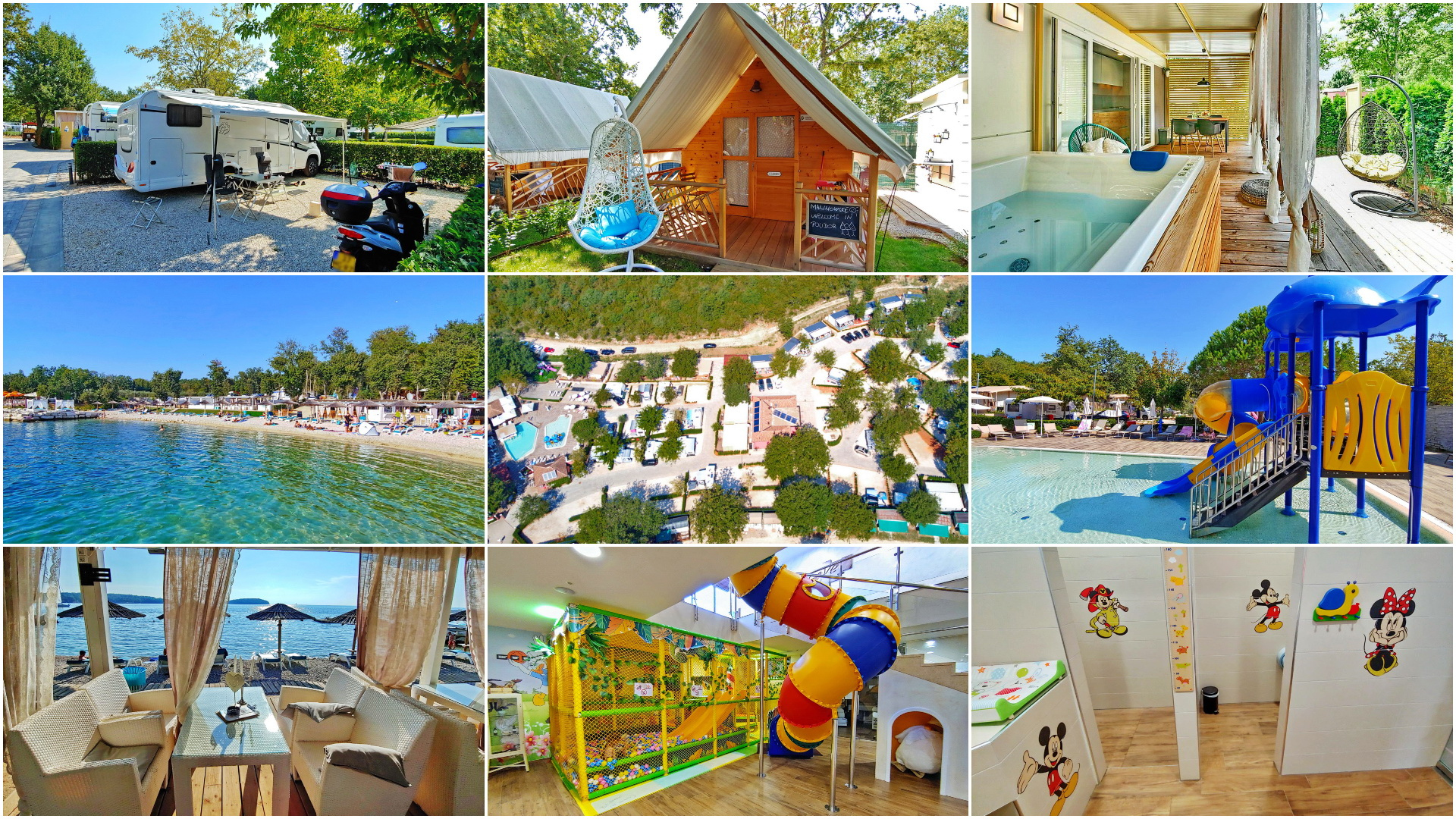 Kamp Polidor, Funtana - new camping pitches and luxury villas with swimming  pools