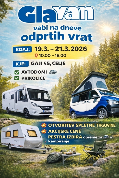 AC Glavan, Celje - Dnevi odprtih vrat od 19. do 21. marca
